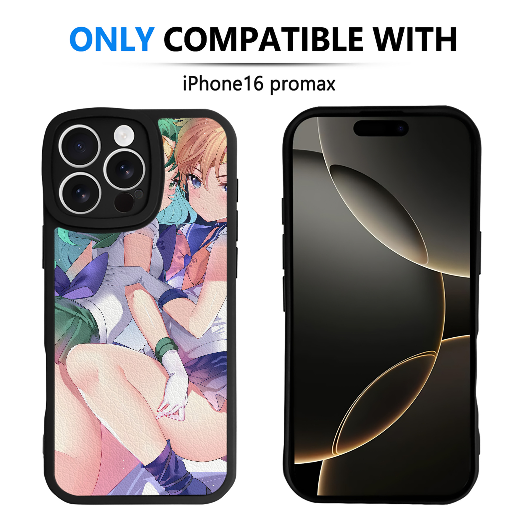 （画像用） 美少女戦士セーラームーン Sailor Moon 【iPhone 16シリーズ対応】シリコンスマホケース（レザー調） 材質：シリコン